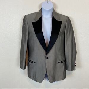 Cantarelli 100% Silk Pinstripe Dapper Blazer 40R